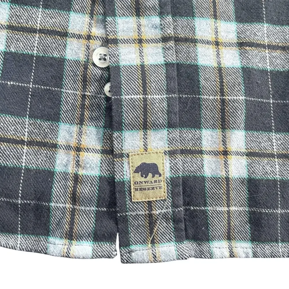 Onward Reserve Mens Field Flannel Shirt Plaid Classic Fit Large Retail $138 - Picture 6 of 10